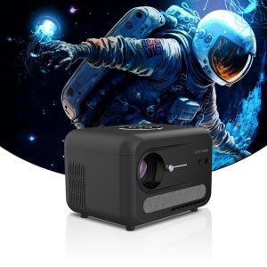 A6 Portable Mini LED Projector with Auto Focus/Keystone Correction 1080P 4K Projectors with Android TV Bluetooth WiFi Beamer