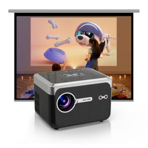 A6T Mini Smart Android 5G WiFi Wireless stereo speaker Smart Android support 4k Multimedia Projector Movie Cinema